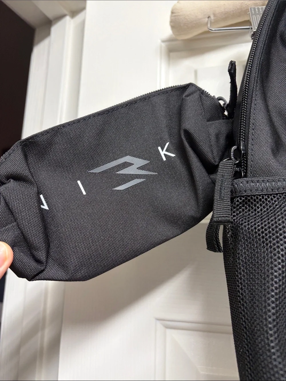 Nike Black Backpack with Silver Reflective Logo